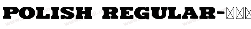Polish Regular字体转换